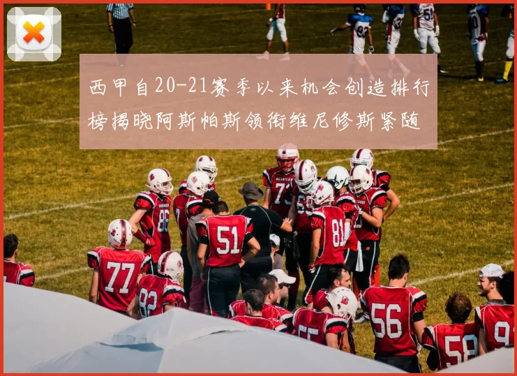 西甲自20-21赛季以来机会创造排行榜揭晓阿斯帕斯领衔维尼修斯紧随其后